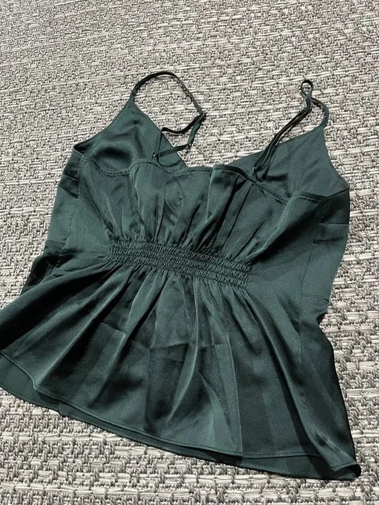 Abercrombie & Fitch | Green Fit And Flare Tank With Bow - Picture 10 of 11